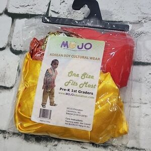 Mojo Play Costume Korean Boy Cultural Wear Dress-Up Pretend Fits PreK-1st Grade